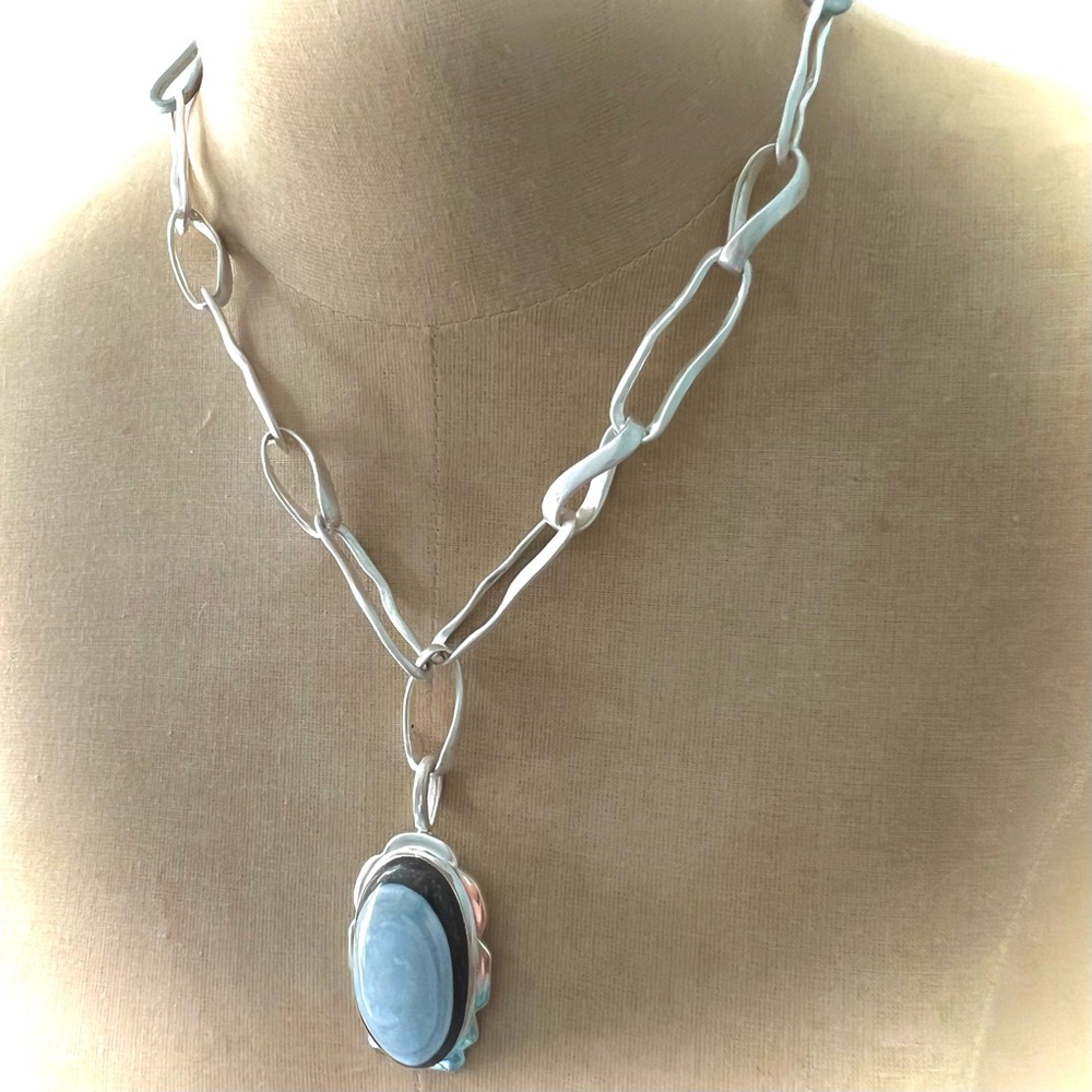 NWT SS Owyhee Blue Opal Necklace